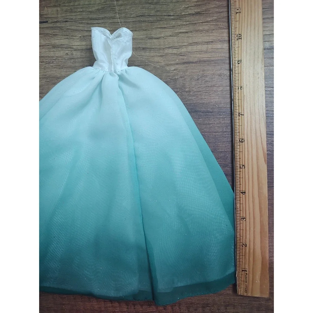 Barbie Doll Fashion Green Ombre Formal Ballroom Gown Dress A5
